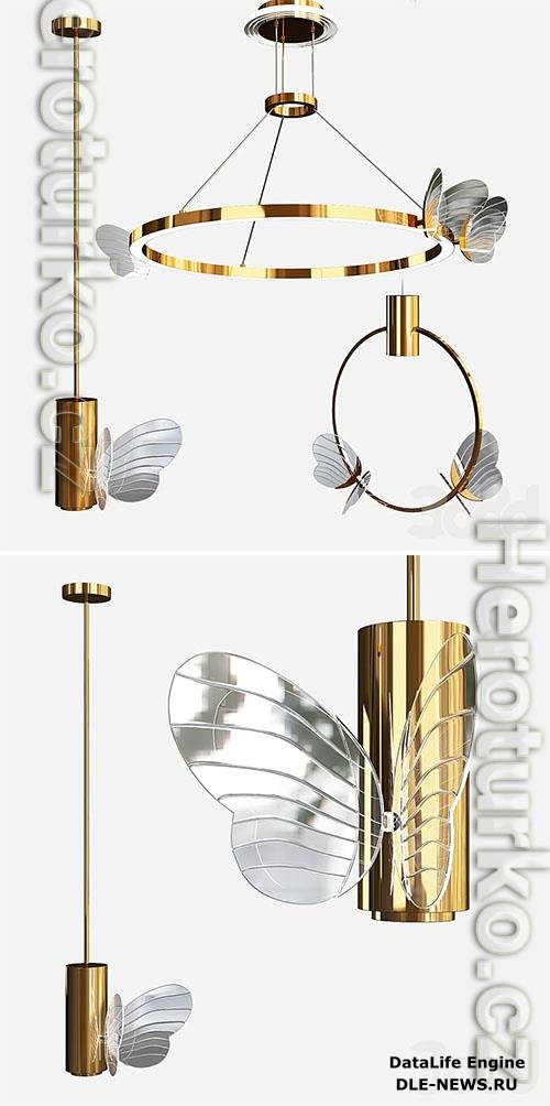 Babetta collection pendant light - 3D model