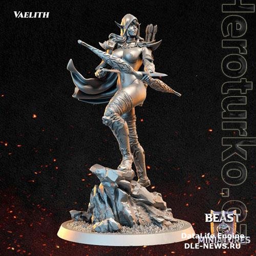 Vaelith the Night Elf ranger 3D Print